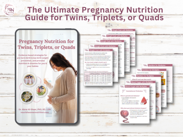eBook on prenatal nutrition for multiples, with diet tips and guidelines. Evidence-based and actionable for health.