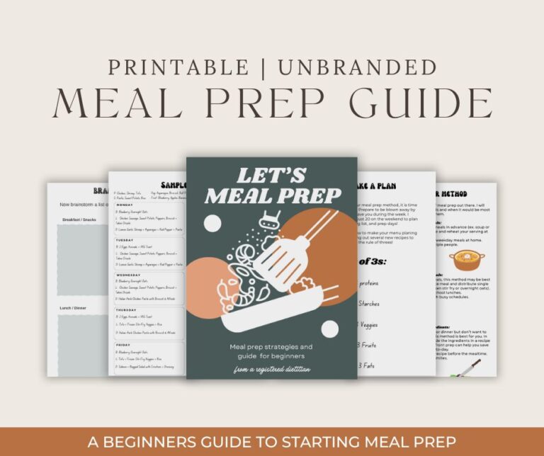 Meal Prep Guide - Well Resourced Dietitian