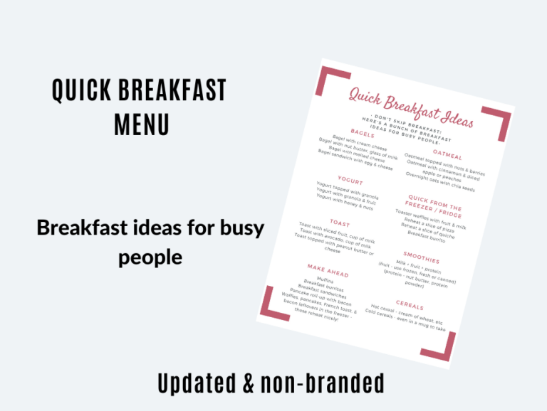Quick Breakfast Ideas for Busy People, Easy Breakfast Options Well