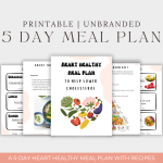 Pager previews of 5-Day Heart Healthy Meal Plan