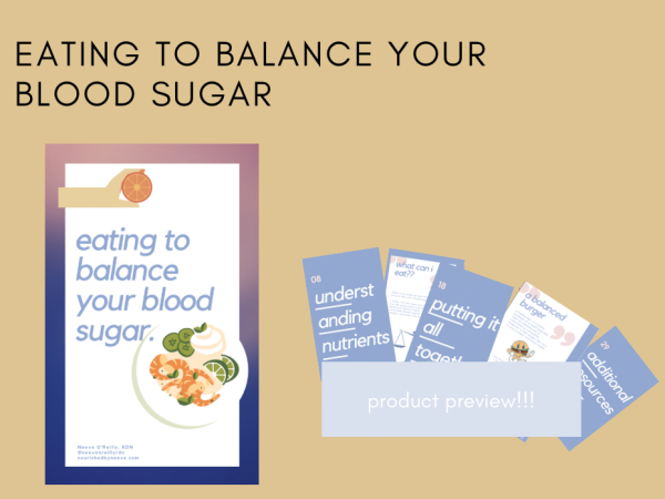content preview of Eating to Balance Your Blood Sugars.
