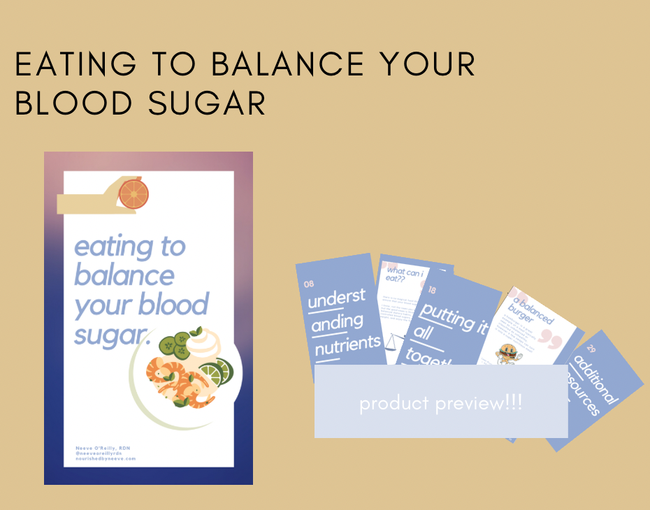 content preview of Eating to Balance Your Blood Sugars.