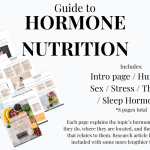 Page previews of Hormone and Thyroid nutrition handout set.