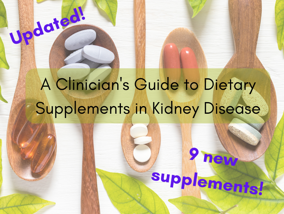 A Clinician s Guide To Dietary Supplements And Herbs In Chronic Kidney 
