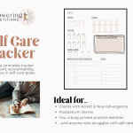Page previews of Self Care Habit Tracker.