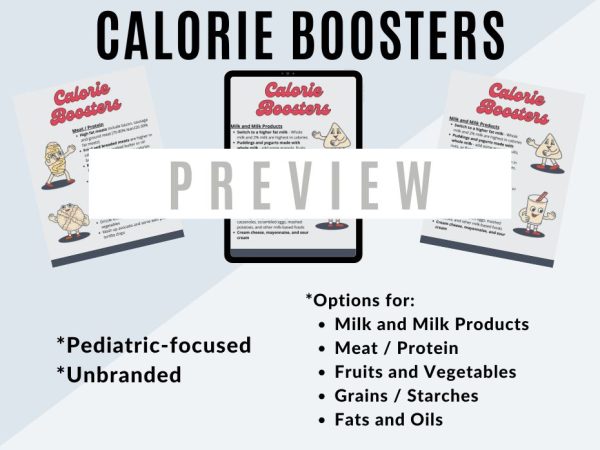 Product listing for Calorie Boosters Handout