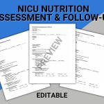 Page previews of NICU Nutrition Assessment and Follow-Up.