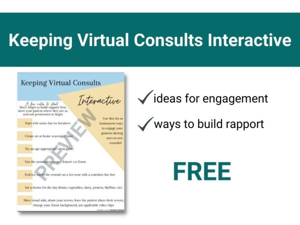 Page preview of keeping consults interactive tip sheet.