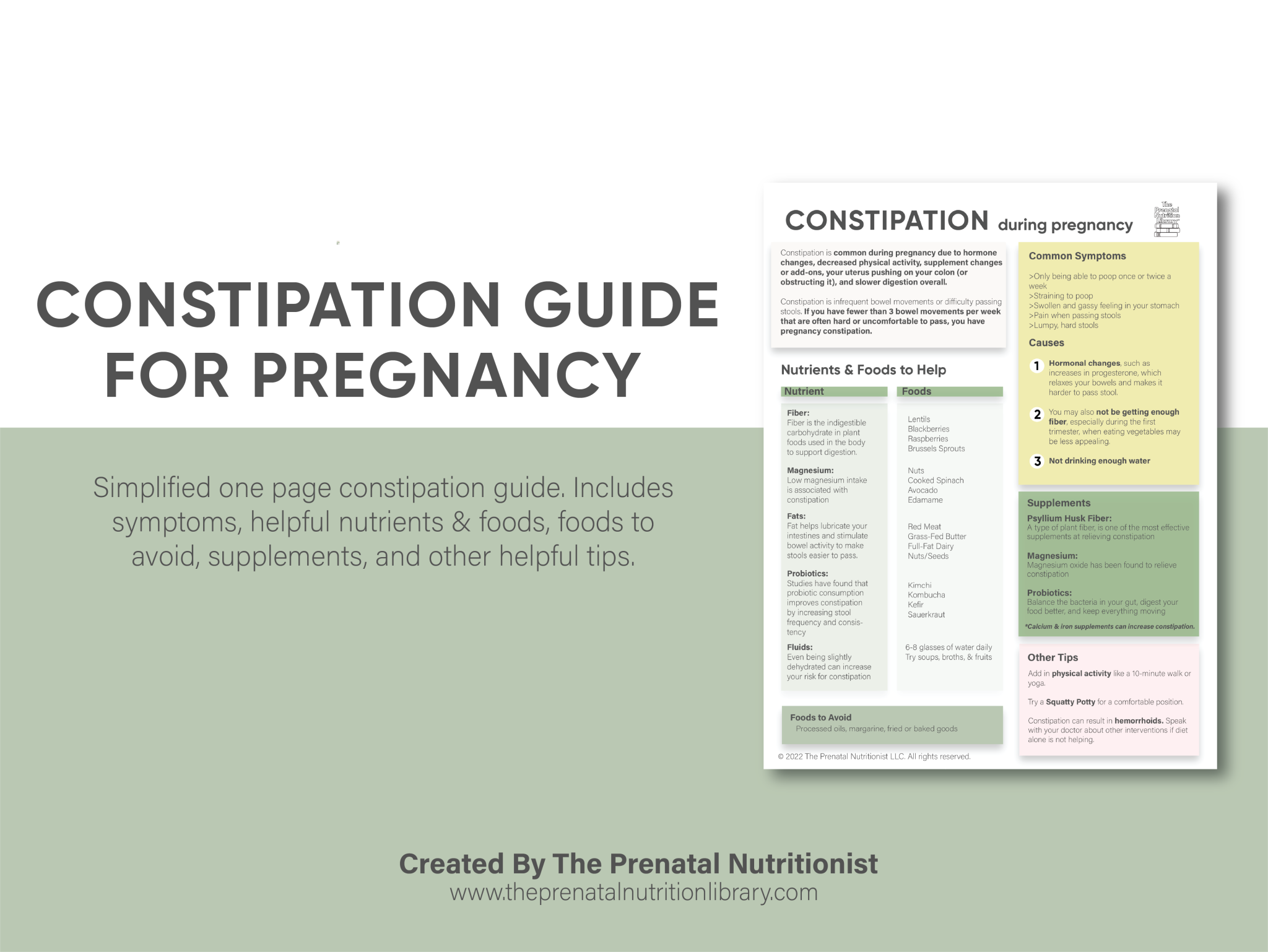 Constipation Calgary Guide Constipation Relief Guide for Pregnancy - Well Resourced Dietitian
