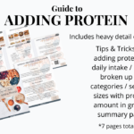 Page previews of Guide to Adding Protein handout.