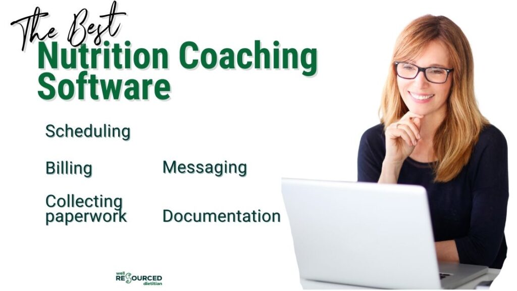 List of tasks nutrition coaching software can be sued for.