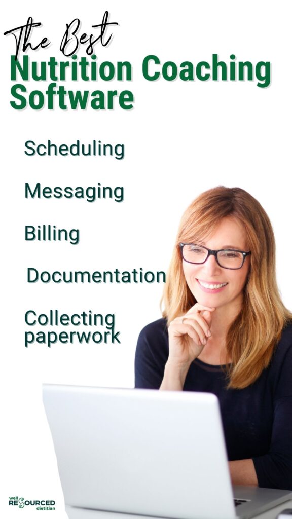 List of tasks nutrition coaching software can be sued for.