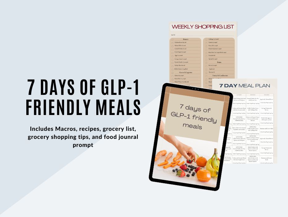 Free 7-Day GLP-1 Meal Plan PDF | Ozempic & Wegovy Diet Plan - RD Created