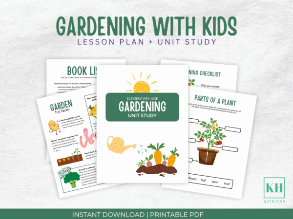 Content preview of Gardening With Kids lesson plan.