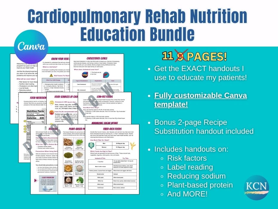 cardiopulmonary rehab handouts