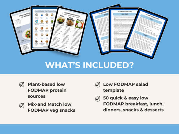 ad for veg fodmap handouts