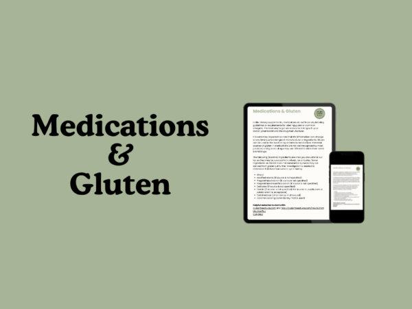 Medications and gluten