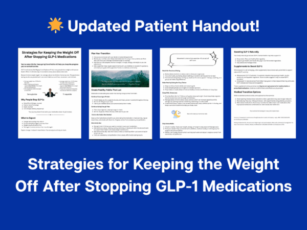 Keep weight off after stopping GLP-1 medications