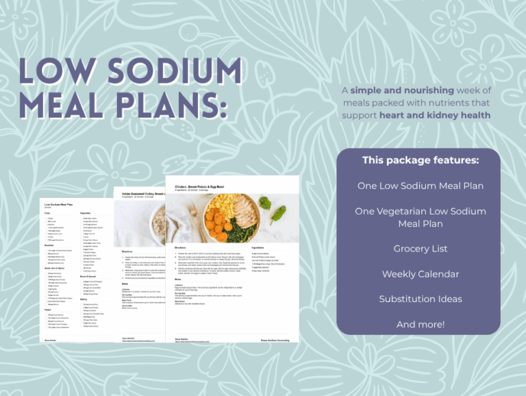 Photo inspiration: Visual Reference: Low Sodium Meal Plan Omnivorous And Vegetarian