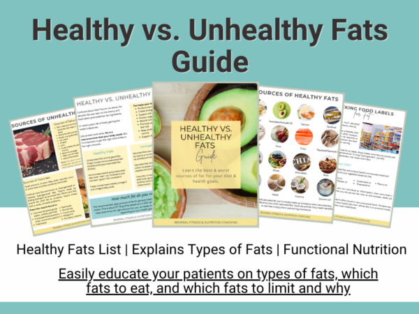 Healthy vs. Unhealthy Fats Guide