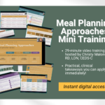 Eating disorder meal planning